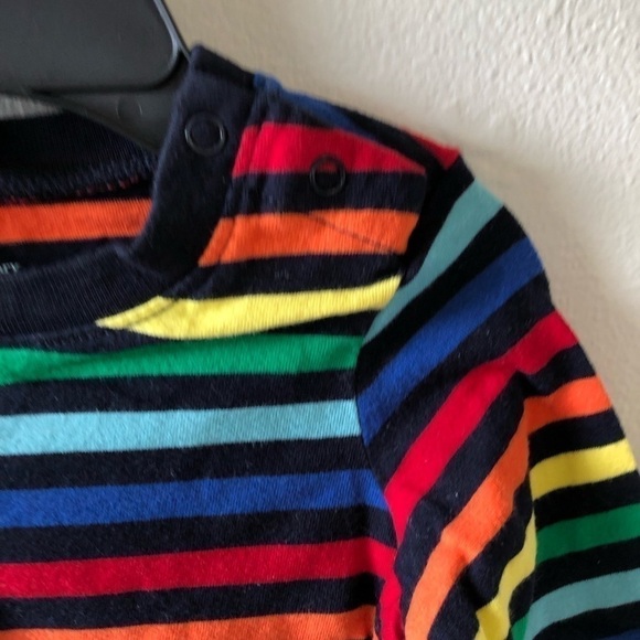 Primary Rainbow Baby Long Sleeve Tee 6-12M - Picture 3 of 5